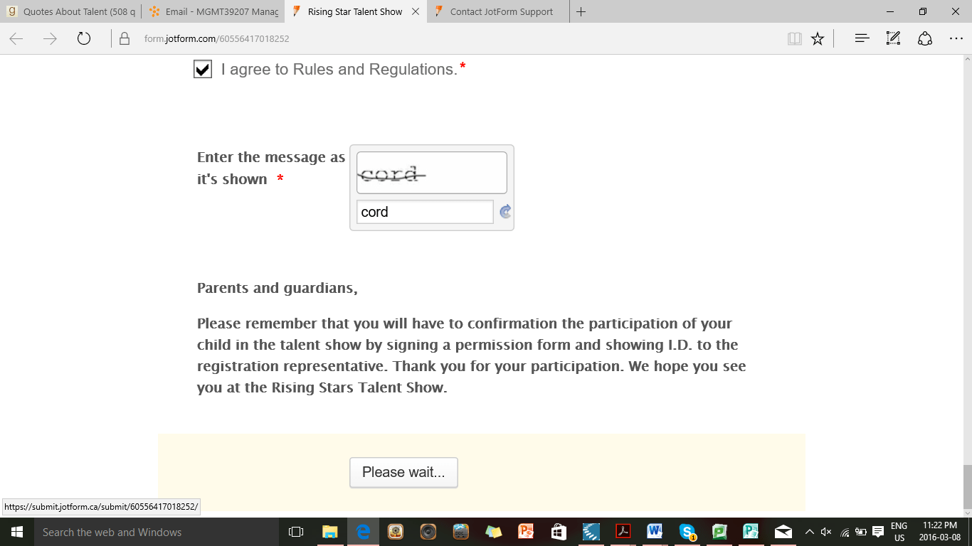 URGENT Why won't my form submit to my email?